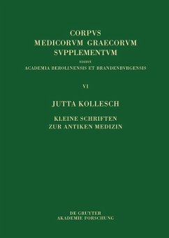 Kleine Schriften zur antiken Medizin (eBook, PDF) - Kollesch, Jutta