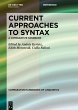 Current Approaches to Syntax (eBook,... - Bild 1