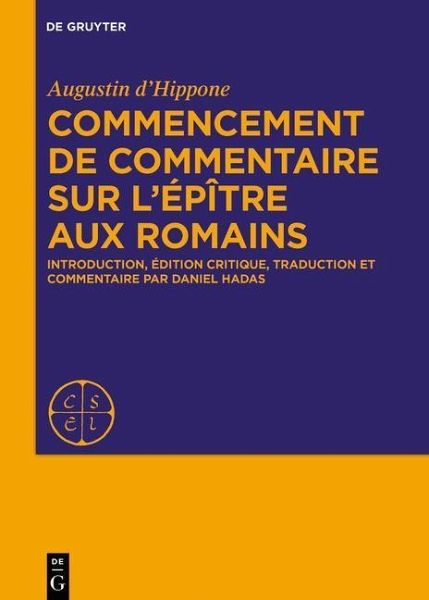 Commencement de commentaire sur l'épître aux Romains (eBook, PDF) Commencement de commentaire sur l'épître aux Romains (eBook, PDF)