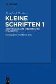 Manfred Baum: Kleine Schriften. Band 1 (eBook, PDF)