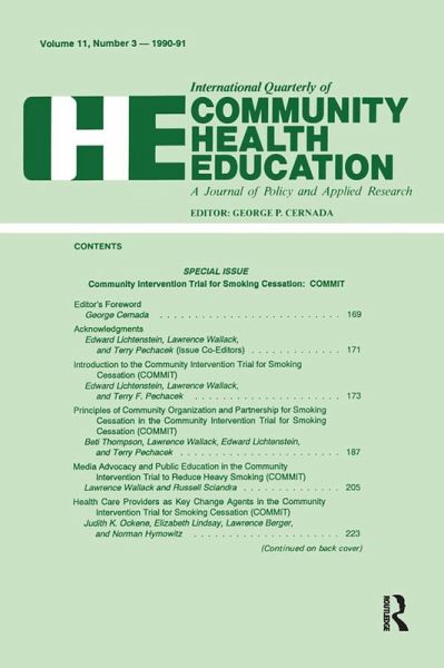 Community Intervention Trial for Smoking Cessation (eBook, ePUB) Community Intervention Trial for Smoking Cessation (eBook, ePUB)