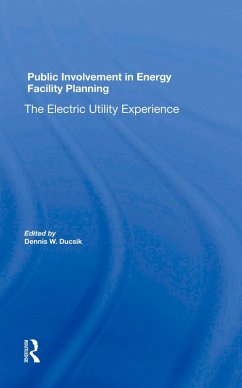 Cover Public Involvement In Energy Facility Planning (eBook, PDF)