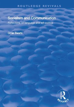 Socialism and Communication (eBook, PDF) - Swartz, Omar