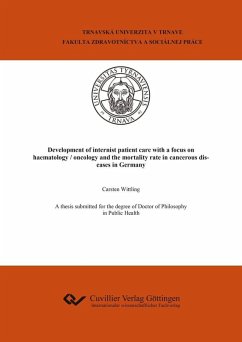 Cover Development of internist patient care with a focus on haematology / oncology and the mortality rate in cancerous diseases in Germany (eBook, PDF)
