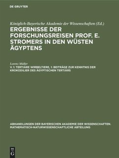 Tertiäre Wirbeltiere, 1: Beiträge zur Kenntnis der Krokodilier des ägyptischen Tertiärs - Müller, Lorenz