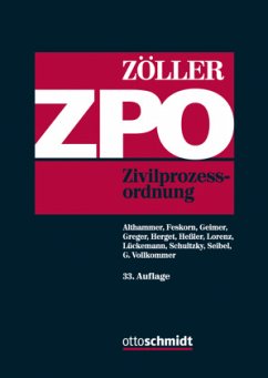 Zivilprozessordnung (ZPO), Kommentar - Zöller, Richard