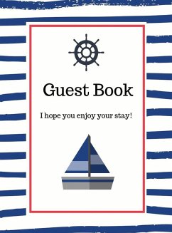 Nautical Guest Book Hardcover - Bell, Lulu And