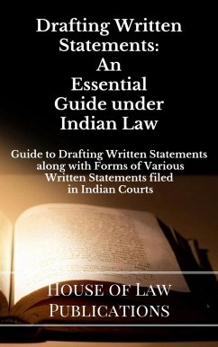 Cover Drafting Written Statements: An Essential Guide under Indian Law (eBook, ePUB)