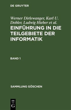 Cover Einführung in die Teilgebiete der Informatik. Band 1 (eBook, PDF)