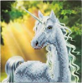 Craft Buddy CCK-A2 - Sunshine Unicorn, 18x18cm Crystal Art Card, Diamond Painting