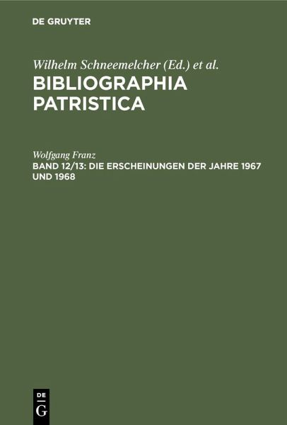 Die Erscheinungen der Jahre 1967 und 1968 (eBook, PDF) Die Erscheinungen der Jahre 1967 und 1968 (eBook, PDF)