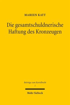 Die gesamtschuldnerische Haftung des Kronzeugen (eBook, PDF) - Katt, Mareen