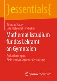 Mathematikstudium für das Lehramt an Gymnasien (eBook, PDF)