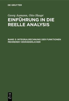 Integralrechnung der Funktionen mehrerer Veränderlicher (eBook, PDF) - Aumann, Georg; Haupt, Otto