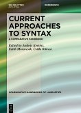 Current Approaches to Syntax (eBook, ePUB)