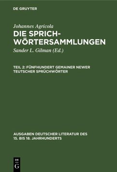 Fünfhundert gemainer newer teutscher Sprüchwörter (eBook, PDF) - Agricola, Johannes