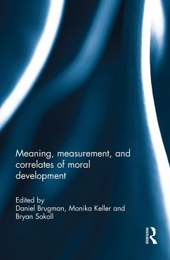 Cover Meaning, measurement, and correlates of moral development (eBook, PDF)