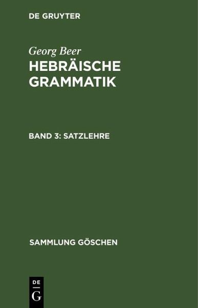 Satzlehre (eBook, PDF)