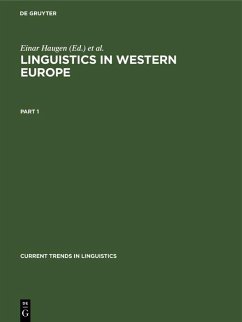 Linguistics in Western Europe. Part 1 (eBook, PDF)