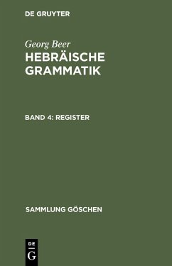 Register (eBook, PDF) - Beer, Georg