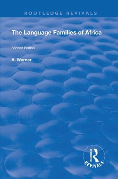 Cover The Language Families Of Africa (eBook, ePUB)