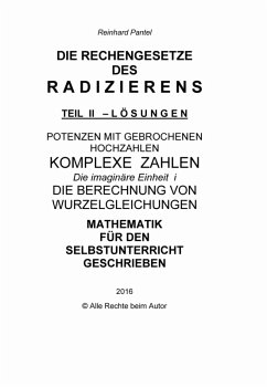 Cover RADIZIEREN - TEIL II - LÖSUNGEN zum Abschlusstest (eBook, PDF)