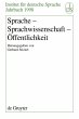Sprache - Sprachwissenschaft -... - Bild 1