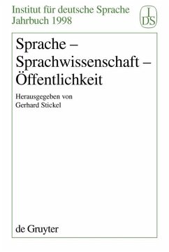 Sprache - Sprachwissenschaft - Öffentlichkeit (eBook, PDF)