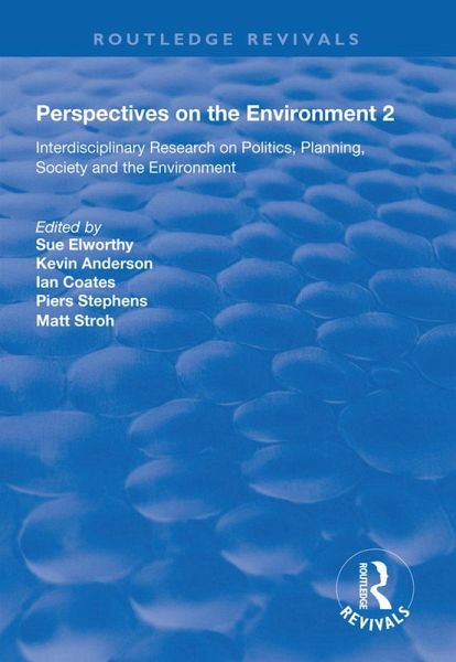 Perspectives on the Environment (Volume 2) (eBook, ePUB) Perspectives on the Environment (Volume 2) (eBook, ePUB)