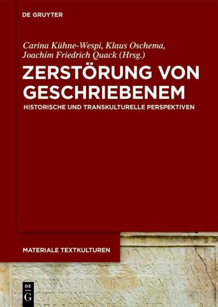 Zerstörung von Geschriebenem (eBook, PDF) Zerstörung von Geschriebenem (eBook, PDF)