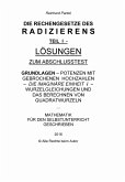RADIZIEREN - Teil I - Lösungen zum Abschlusstest (eBook, PDF) RADIZIEREN - Teil I - Lösungen zum Abschlusstest (eBook, PDF)