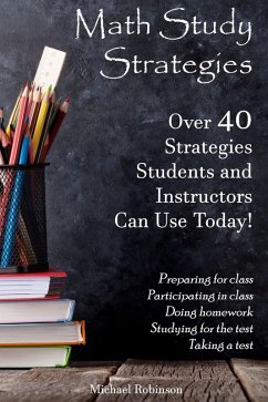 Math Study Strategies (eBook, ePUB) - Robinson, Michael