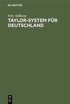 Cover Taylor-System für Deutschland