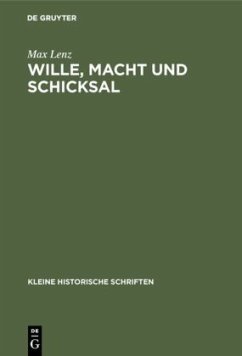 Wille, Macht und Schicksal - Lenz, Max