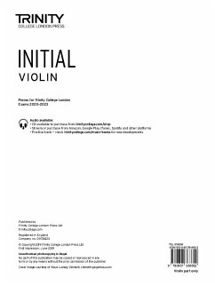 Trinity College London Violin Exam Pieces From 2020: Initial (part only) - College London, Trinity