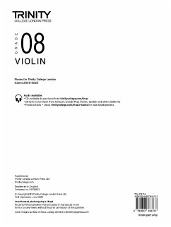 Trinity College London Violin Exam Pieces From 2020: Grade 8 (part only) - College London, Trinity