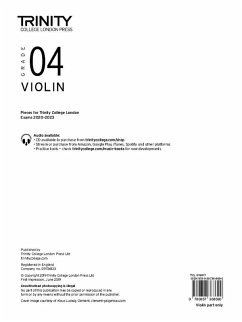 Cover Trinity College London Violin Exam Pieces From 2020: Grade 4 (part only)