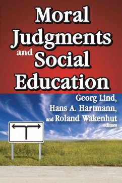 Cover Moral Judgments and Social Education (eBook, ePUB)