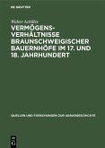 Vermögensverhältnisse braunschweigischer Bauernhöfe im 17. und 18. Jahrhundert (eBook, PDF)