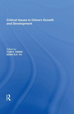 Cover Critical Issues in China's Growth and Development (eBook, PDF)