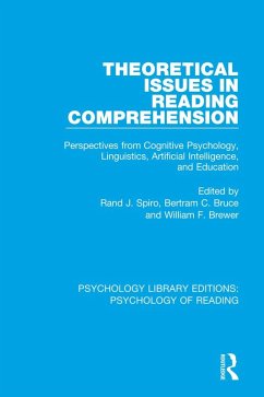 Theoretical Issues in Reading Comprehension (eBook, ePUB)