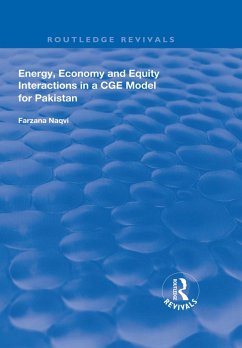 Cover Energy, Economy and Equity Interactions in a CGE Model for Pakistan (eBook, PDF)