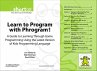 Learn to Program with Phrogram(TM)!... - Bild 1