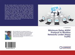 Minimum Delay AODV Protocol in Wireless Networks under Heavy Traffic