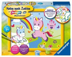 Ravensburger Malen nach Zahlen 27696 - Traumhafte Einhörner - Kinder ab 7 Jahren / Malen nach Zahlen - Jeder kann malen (Mal-Sets), Bildgröße: 13 x 18 cm