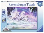 Ravensburger Kinderpuzzle 10057 - Einhörner am Strand - Einhorn-Puzzle, 150 Teile im XXL-Format