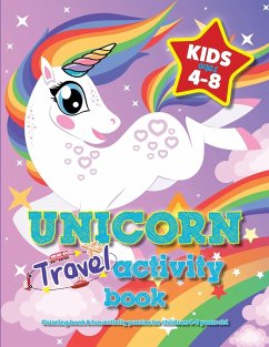 Unicorn Travel Activity Book For Kids Ages 4-8 - Macintyre, Mickey