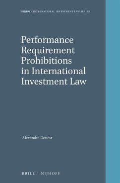 Performance Requirement Prohibitions in International Investment Law - Genest, Alexandre