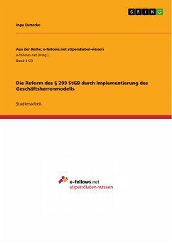 Die Reform des § 299 StGB durch Implementierung des Geschäftsherrenmodells (eBook, PDF)