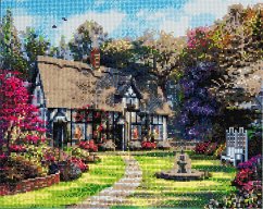 Cover Craft Buddy CAK-A29 - Country Cottage, 40x50cm Crystal Art Kit, Diamond Painting